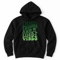 Thick Thighs Irish Vibes Retro St Paddy Hoodie