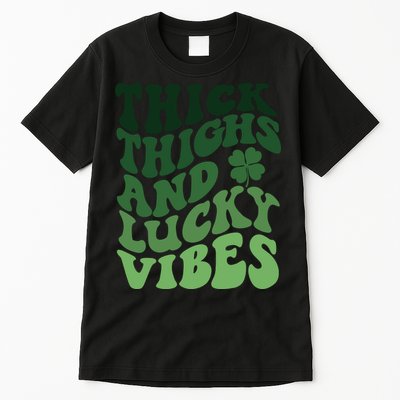 Thick Thighs Irish Vibes Retro St Paddy Tall T-Shirt