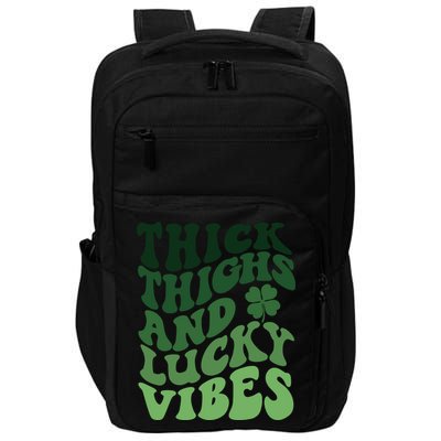 Thick Thighs Irish Vibes Retro St Paddy Impact Tech Backpack