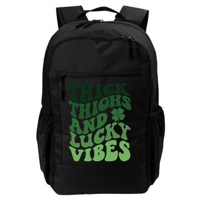 Thick Thighs Irish Vibes Retro St Paddy Backpack