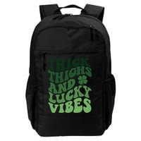 Thick Thighs Irish Vibes Retro St Paddy Backpack