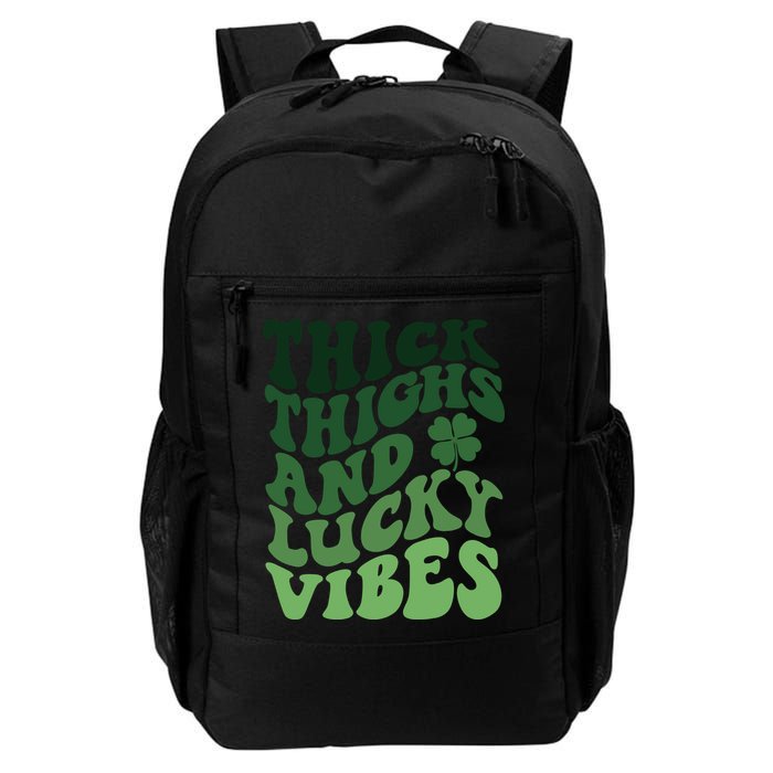 Thick Thighs Irish Vibes Retro St Paddy Backpack