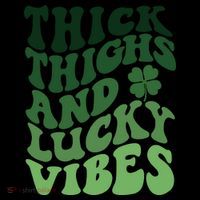 Thick Thighs Irish Vibes Retro St Paddy 7-Panel Snapback Hat