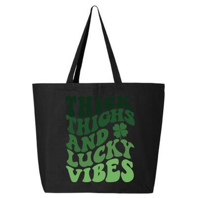 Thick Thighs Irish Vibes Retro St Paddy 25L Jumbo Tote