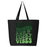 Thick Thighs Irish Vibes Retro St Paddy 25L Jumbo Tote