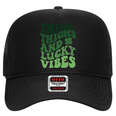 Thick Thighs Irish Vibes Retro St Paddy Trucker Hat