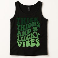 Thick Thighs Irish Vibes Retro St Paddy Tank Top