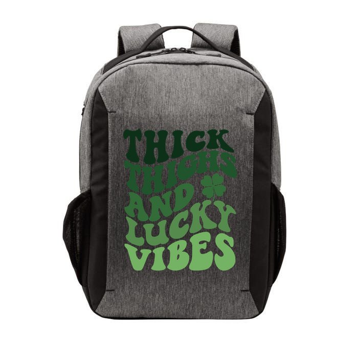 Thick Thighs Irish Vibes Retro St Paddy Vector Backpack