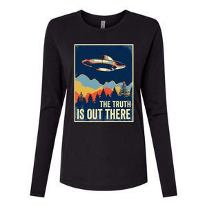 The Truth Is Out There Area 51 Alien UFO Womens Cotton Relaxed Long Sleeve T-Shirt