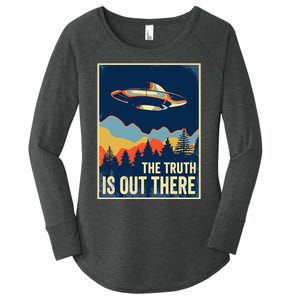 The Truth Is Out There Area 51 Alien UFO Women's Perfect Tri Tunic Long Sleeve Shirt