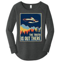 The Truth Is Out There Area 51 Alien UFO Women's Perfect Tri Tunic Long Sleeve Shirt