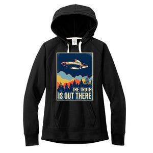 The Truth Is Out There Area 51 Alien UFO Women's Fleece Hoodie