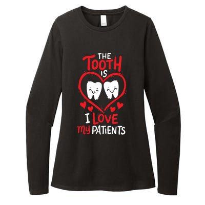 The Tooth Is I Love My Patients Orthodontics Dental Costume Cute Gift Womens CVC Long Sleeve Shirt