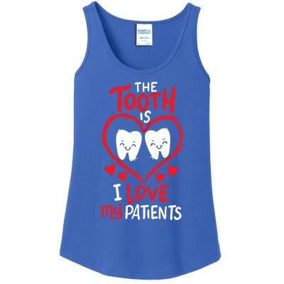 The Tooth Is I Love My Patients Orthodontics Dental Costume Cute Gift Ladies Essential Tank