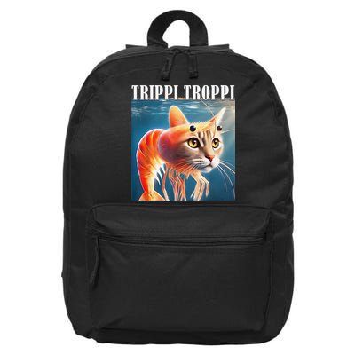 Trippi Troppi - Italian Brainrot Meme Funny 16 in Basic Backpack