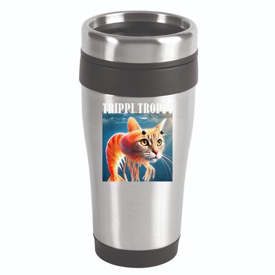 Trippi Troppi - Italian Brainrot Meme Funny 16oz Travel Tumbler
