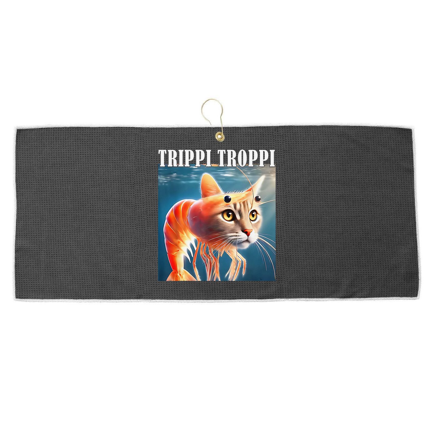 Trippi Troppi - Italian Brainrot Meme Funny Large Microfiber Waffle Golf Towel