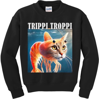 Trippi Troppi - Italian Brainrot Meme Funny Kids Sweatshirt