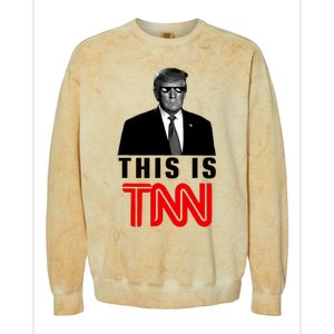 Trump This Is TNN Funny Colorblast Crewneck Sweatshirt