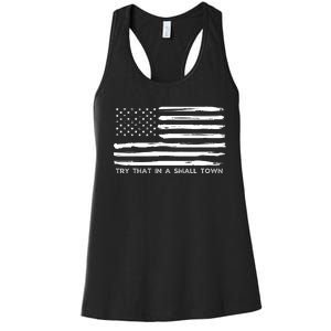 Try That In A Small Country Women's Racerback Tank