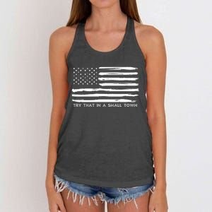 Try That In A Small Country Women's Knotted Racerback Tank