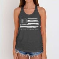 Try That In A Small Country Women's Knotted Racerback Tank