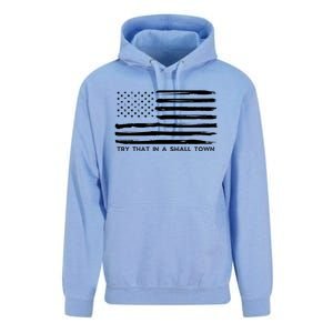 Try That In A Small Country Unisex Surf Hoodie