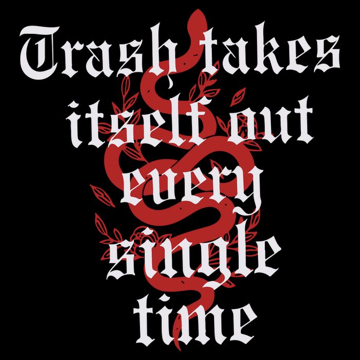 Trash Takes Itself Out Every Single Time Taylor Cropped Pullover Crew