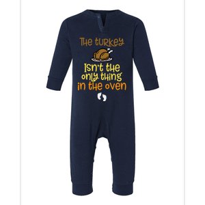 The Turkey IsnT The Only Thing In The Oven Baby On The Way! Infant Fleece One Piece