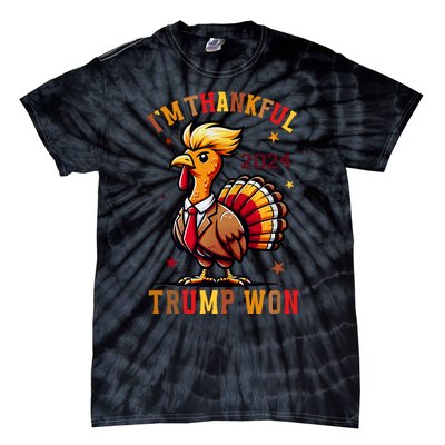 Trump Thanksgiving IM Thankful Trump Won Tie-Dye T-Shirt