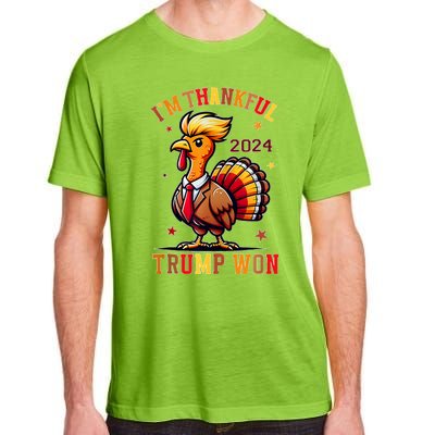 Trump Thanksgiving Im Thankful Trump Won Adult ChromaSoft Performance T-Shirt