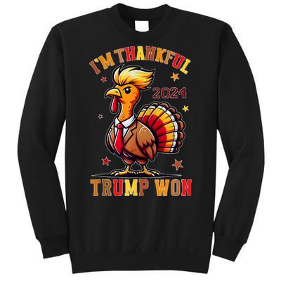 Trump Thanksgiving Im Thankful Trump Won Sweatshirt