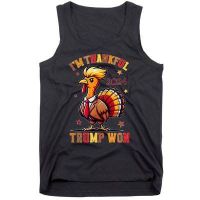 Trump Thanksgiving Im Thankful Trump Won Tank Top