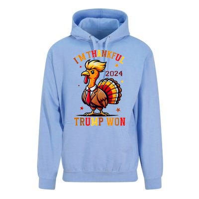 Trump Thanksgiving Im Thankful Trump Won Unisex Surf Hoodie