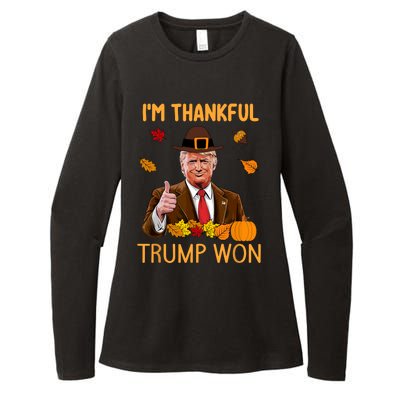 Trump Thanksgiving IM Thankful Trump Won Womens CVC Long Sleeve Shirt