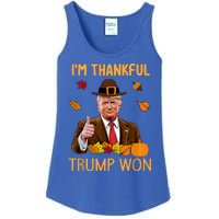 Trump Thanksgiving IM Thankful Trump Won Ladies Essential Tank