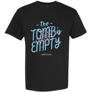 The Tomb Is Empty Great Gift Spoiler Alert Great Gift Christian Faith Gift Garment-Dyed Heavyweight T-Shirt