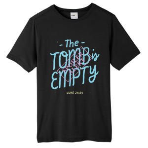 The Tomb Is Empty Great Gift Spoiler Alert Great Gift Christian Faith Gift Tall Fusion ChromaSoft Performance T-Shirt