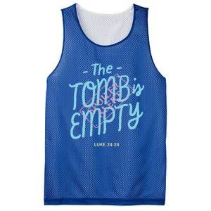 The Tomb Is Empty Great Gift Spoiler Alert Great Gift Christian Faith Gift Mesh Reversible Basketball Jersey Tank