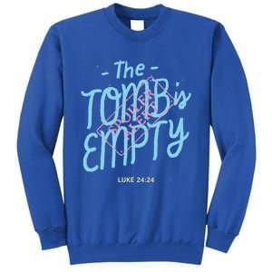 The Tomb Is Empty Great Gift Spoiler Alert Great Gift Christian Faith Gift Tall Sweatshirt