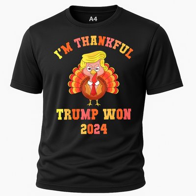 Trump Thanksgiving IM Thankful Trump Won Cooling Performance Crew T-Shirt