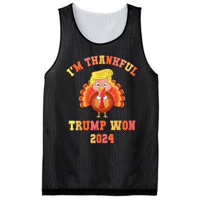 Trump Thanksgiving IM Thankful Trump Won Mesh Reversible Basketball Jersey Tank