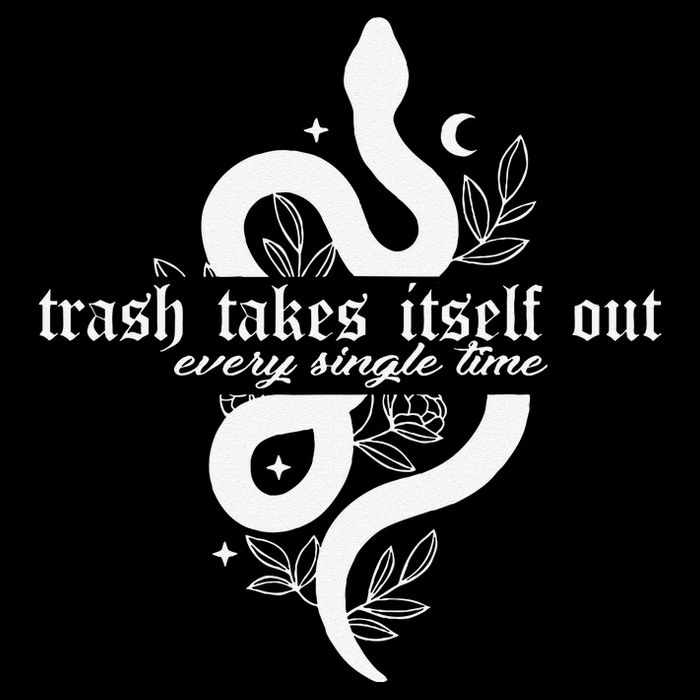 Trash Takes Itself Out Every Single Time Funny Button