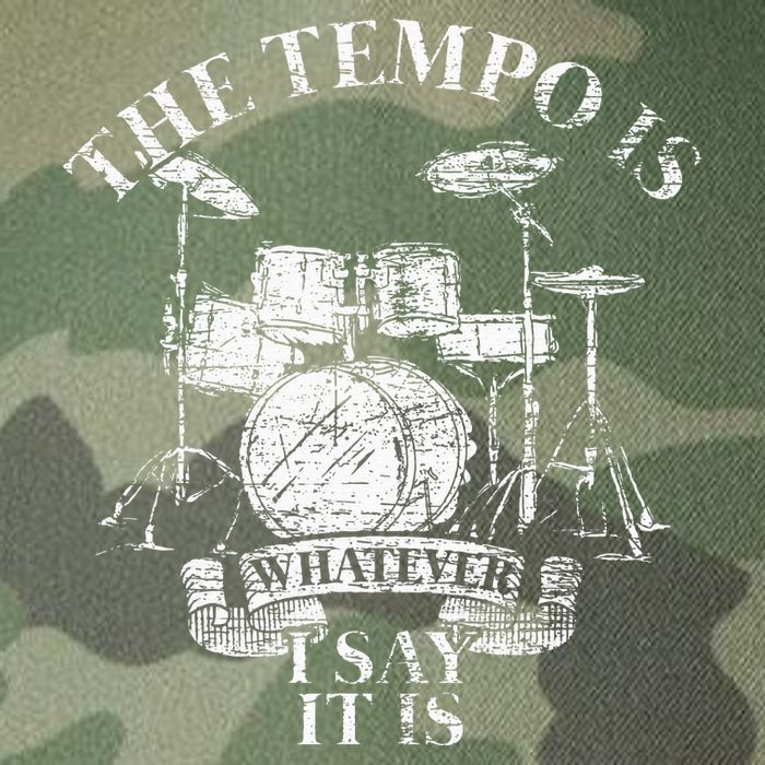 The Tempo Is Whatever I Say It Is Drums Legacy Tie Dye Trucker Hat