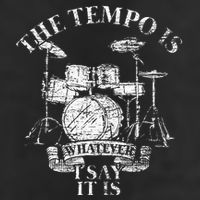 The Tempo Is Whatever I Say It Is Drums Crop Fleece Hoodie