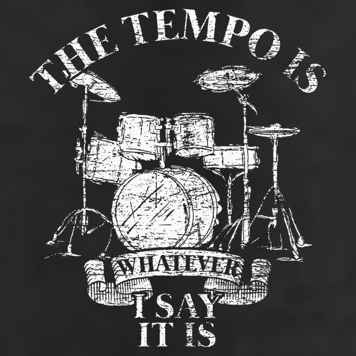 The Tempo Is Whatever I Say It Is Drums Crop Fleece Hoodie