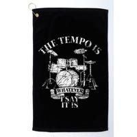 The Tempo Is Whatever I Say It Is Drums Golf Towel
