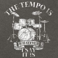 The Tempo Is Whatever I Say It Is Drums Cotton Canvas Backpack