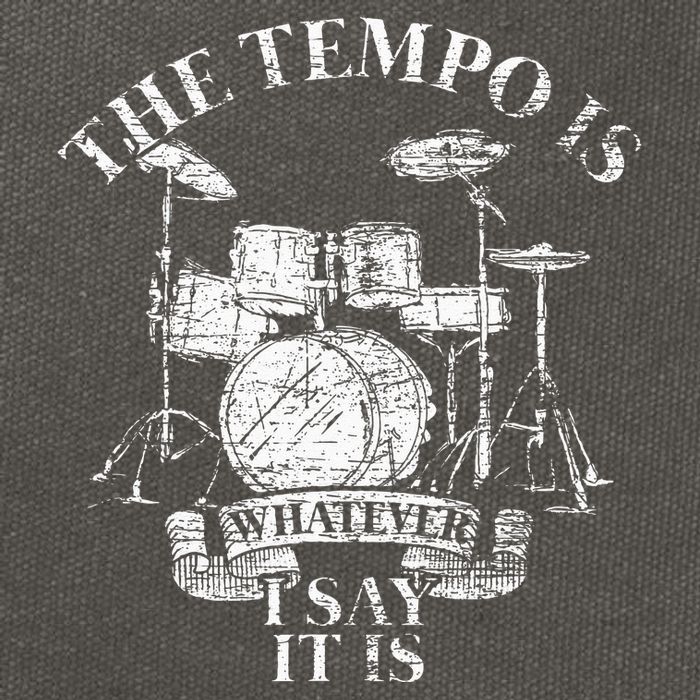 The Tempo Is Whatever I Say It Is Drums Cotton Canvas Backpack