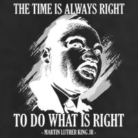 The Time Is Always Right To Do What Is Right Martin Luther King Quote 7 Panel Mesh Trucker Snapback Hat